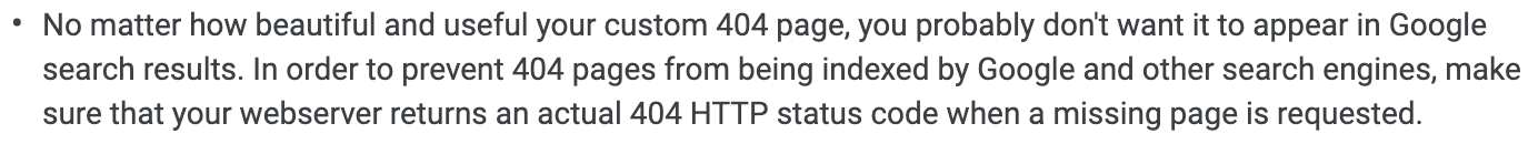 Indexed Google 404