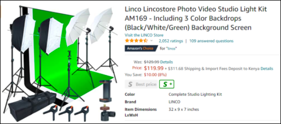owning a studio light kit helps one to take cheap product photography.