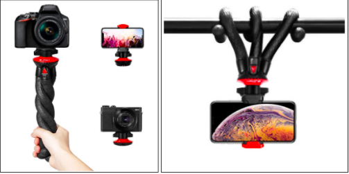 flexible tripod stand, a valuable tool for affordable product photography