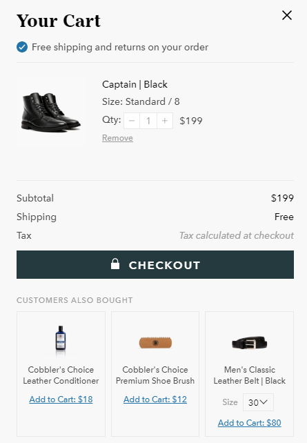 shopping cart optimization - Cross sell done right