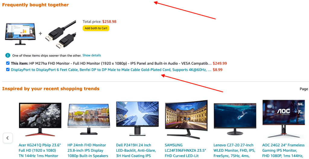 Significance of white space in enhancing page clarity and user-friendliness in ecommerce design