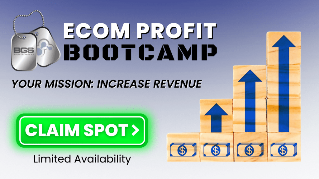 BGS Ecom Profit Bootcamp Boost Ecom Sales
