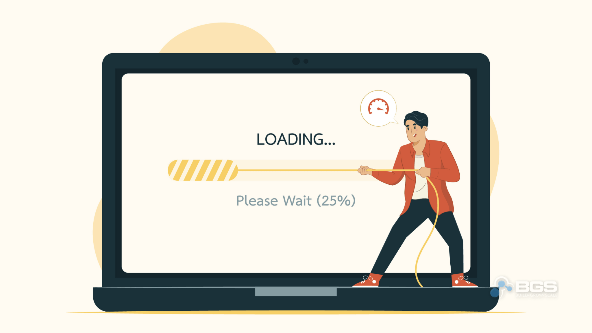 Slow loading. Loading без фона.