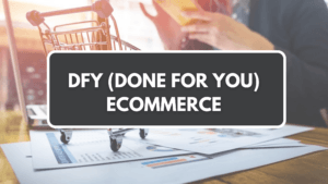an entrepreneur reading the guide on what is dfy ecommerce to use it as an option to build grow and scale his business