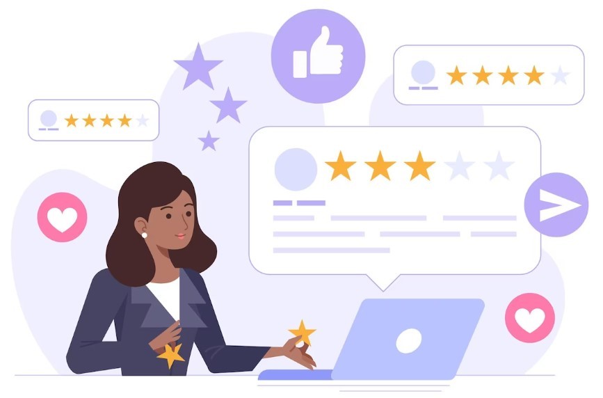 explaining how customer reviews play an important role in boosting sales on an ecommerce store