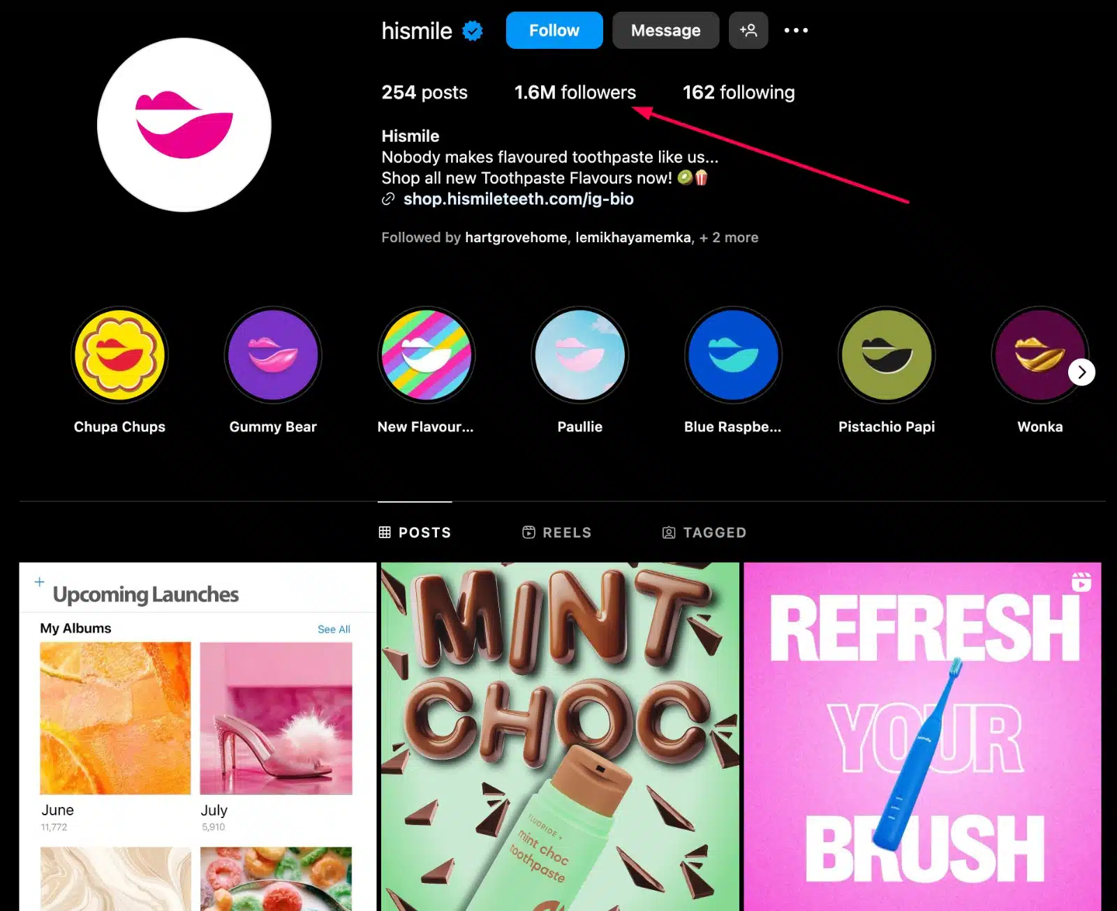 hismile community on instagram